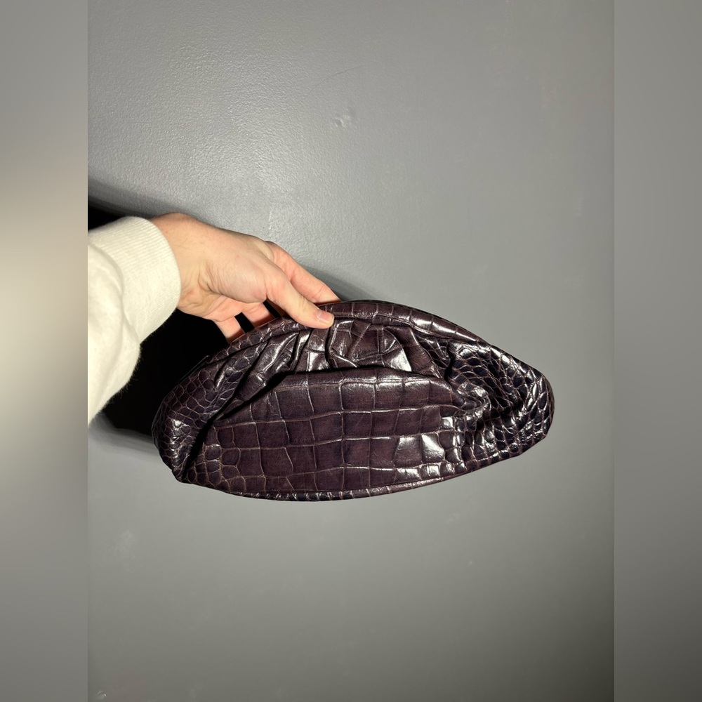 Furla Crocodile Embossed Clutch Bag